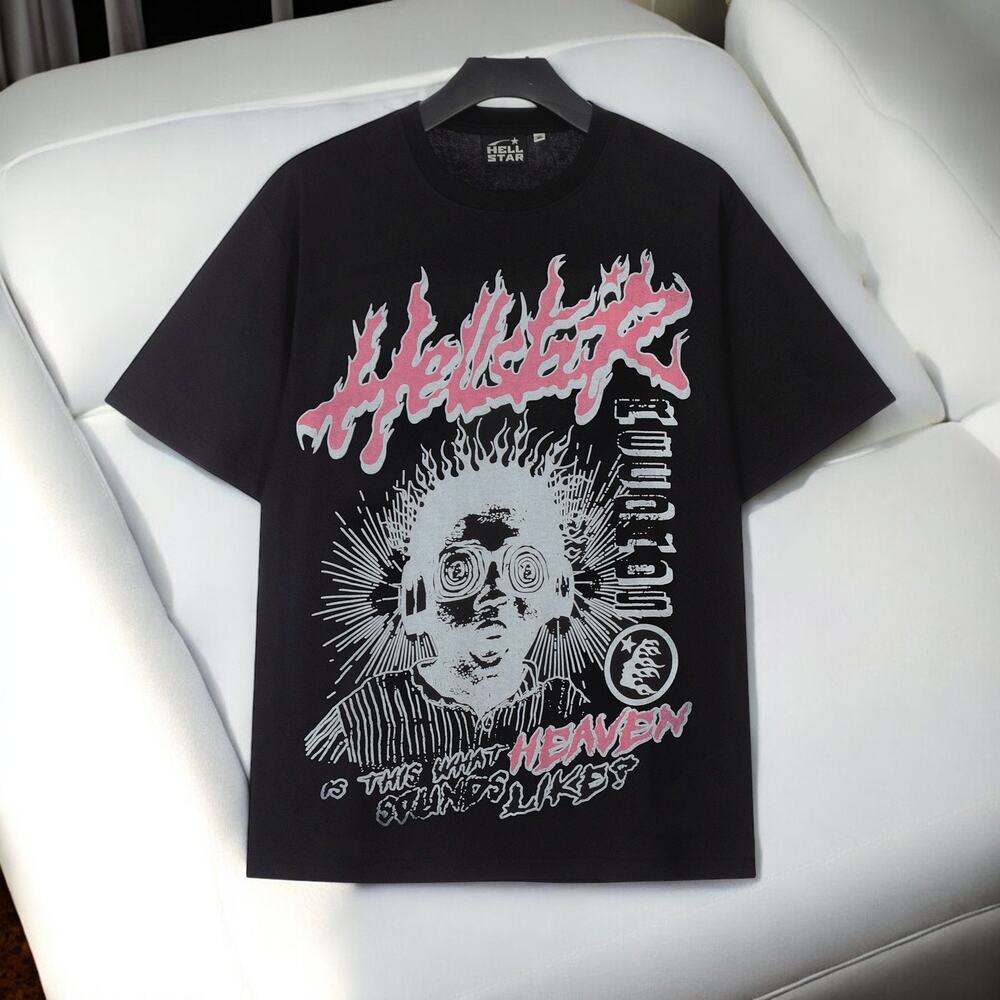 hellstar round neck short sleeve t-shirt